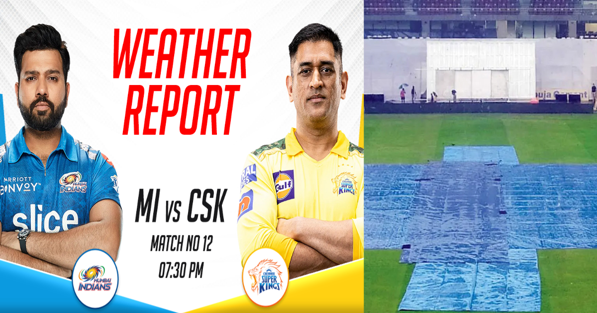 MI vs CSK मुकाबले में बरसेंगे चौके-छक्के या बारिश डालेगी खलल? जानिए मौसम समेत कैसा रहेगा पिच का हाल