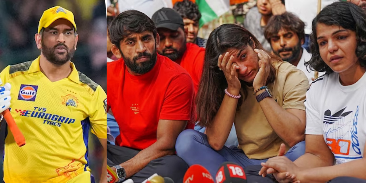 धोनी को सपोर्ट करने पहुंचे प्रदर्शनकारी पहलवानों ने लगाया गंभीर आरोप, तो बदले में मिला करारा जवाब