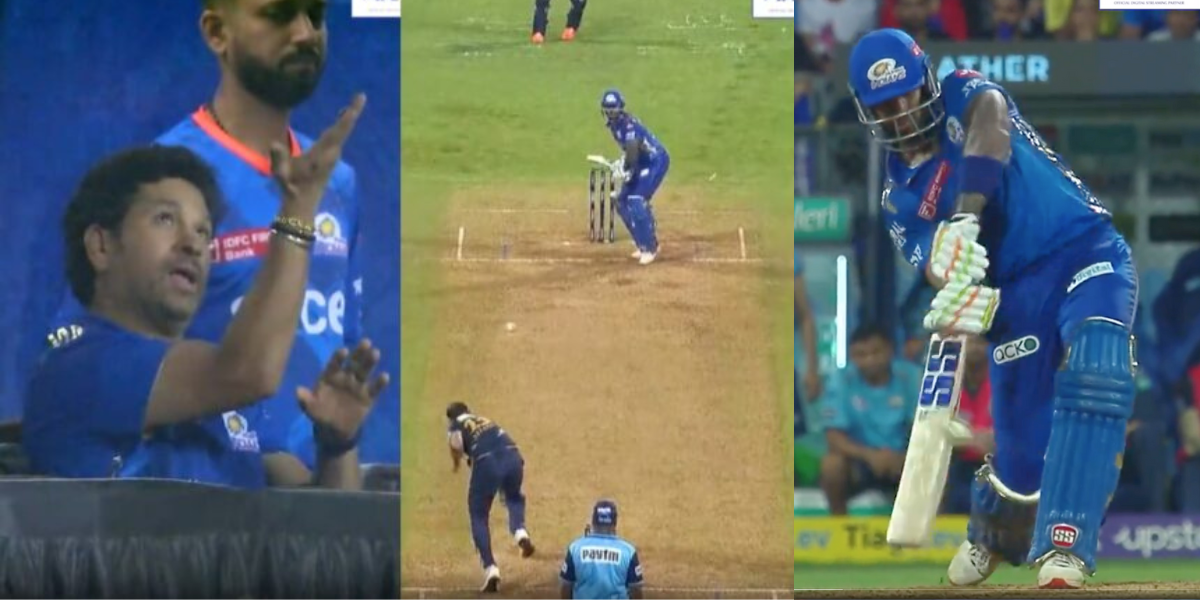 VIDEO: सूर्यकुमार यादव ने थर्ड मैन के ऊपर से जड़ा गगनचुंबी SIX, तो ड्रेसिंग रूम में सचिन ने की उछल-क...