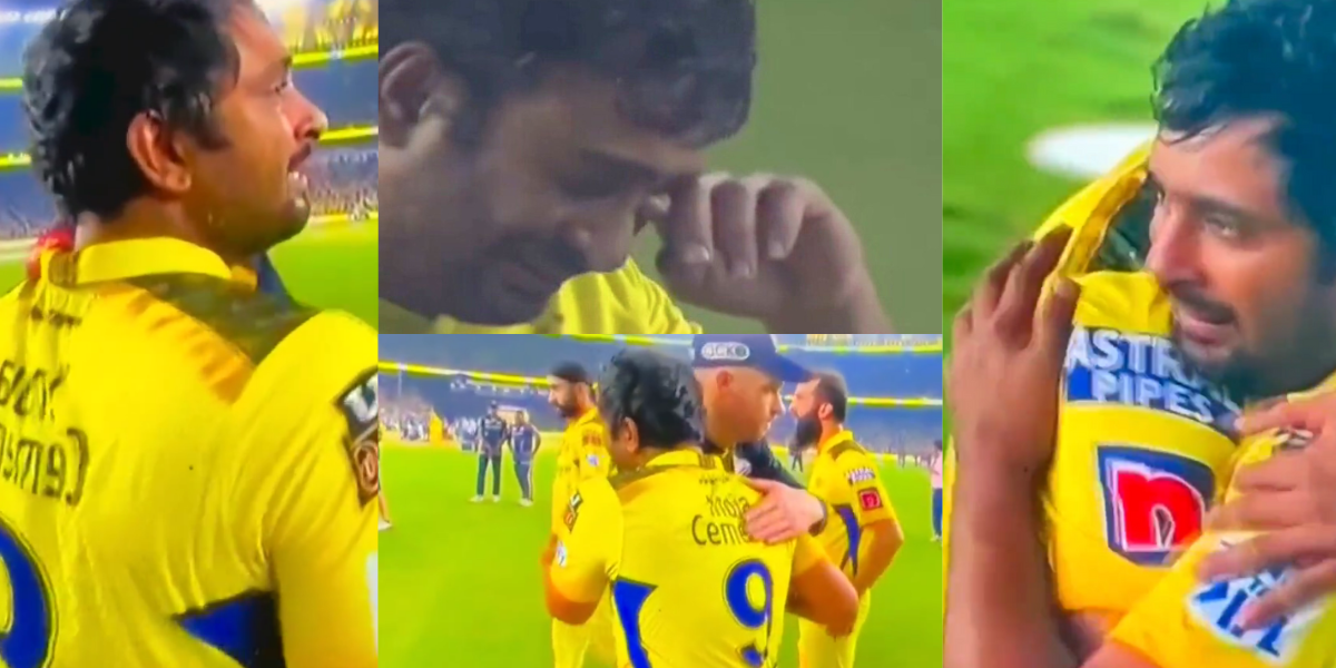 जीत के बाद मैदान पर ही फूट-फूटकर रोने लगे अंबाती रायुडू, तो CSK-GT के खिलाड़ियों ने गले लगाकर दी भाव...