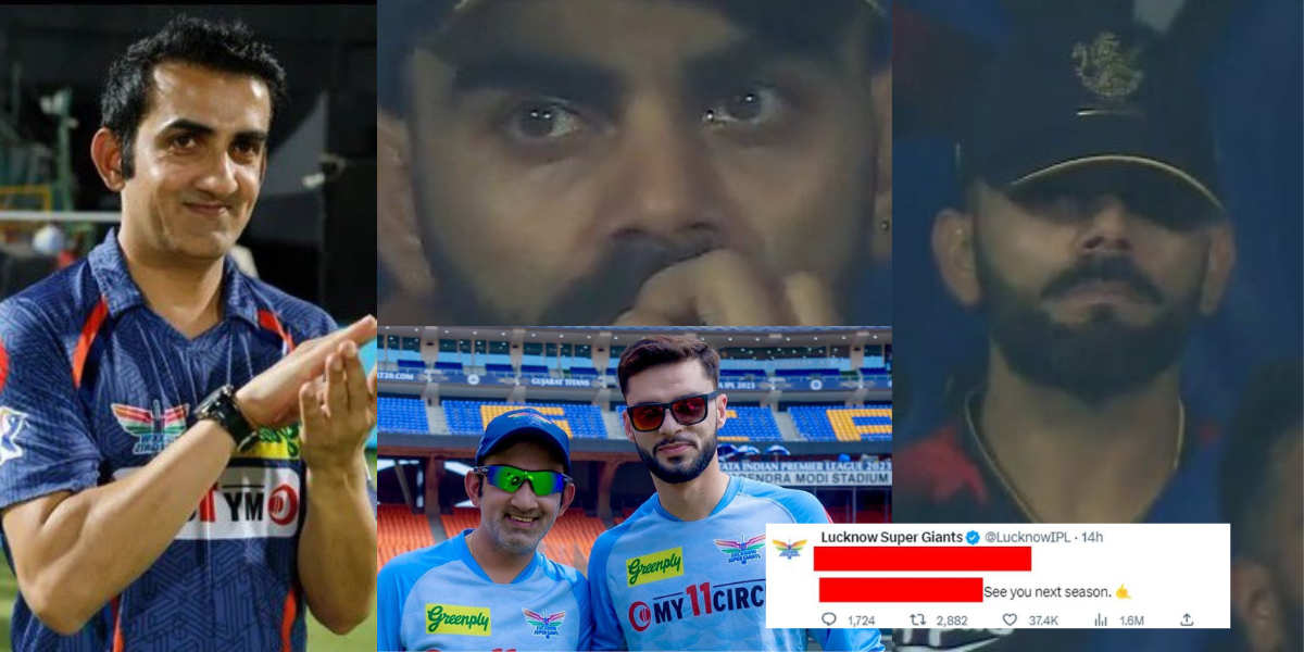 प्लेऑफ से बाहर हुई RCB, तो लखनऊ ने घमंड में आकर विराट कोहली का उड़ाया जमकर मजाक