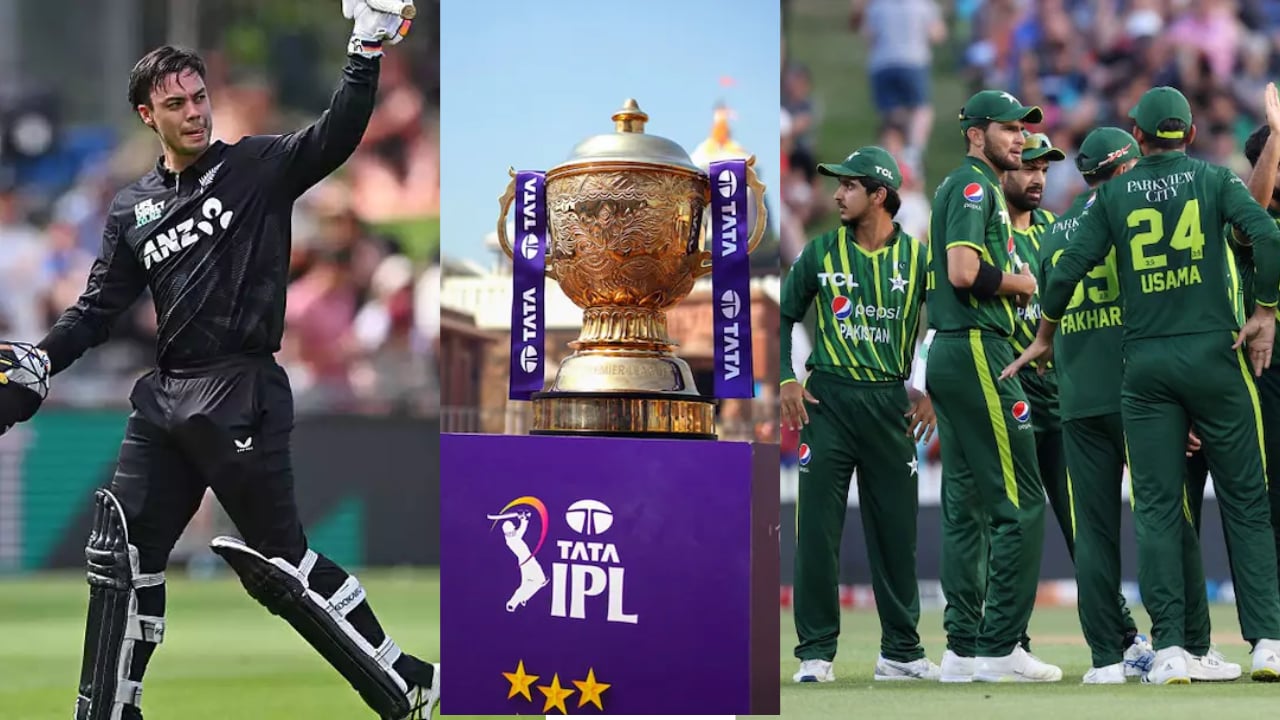 everyone is busy in IPL 2025 Mark Chapman hit a stormy century of 132 runs by against pakistan in 1s...