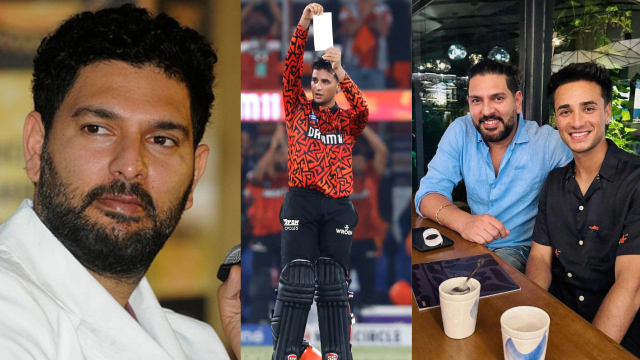 Yuvraj Singh speaking abhishek sharma celebration