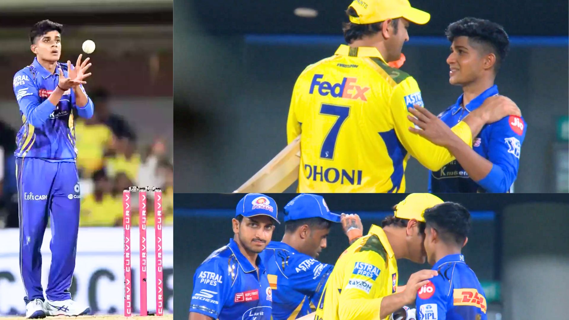 CSK के खिलाफ खूंखार प्रदर्शन के बाद भी छोटू विग्नेश ने जीता थाला का दिल, एमएस धोनी ने गले लगाकर खूब...