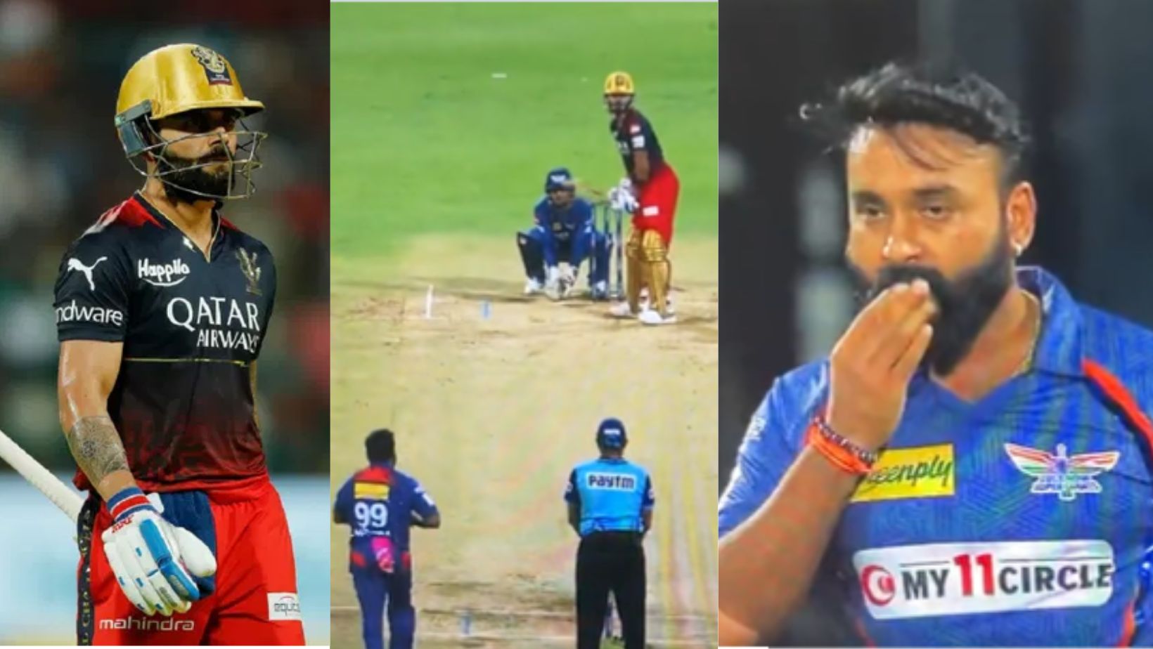 Amit Mishra caught applying saliva on ball, dismissed Virat Kohli
