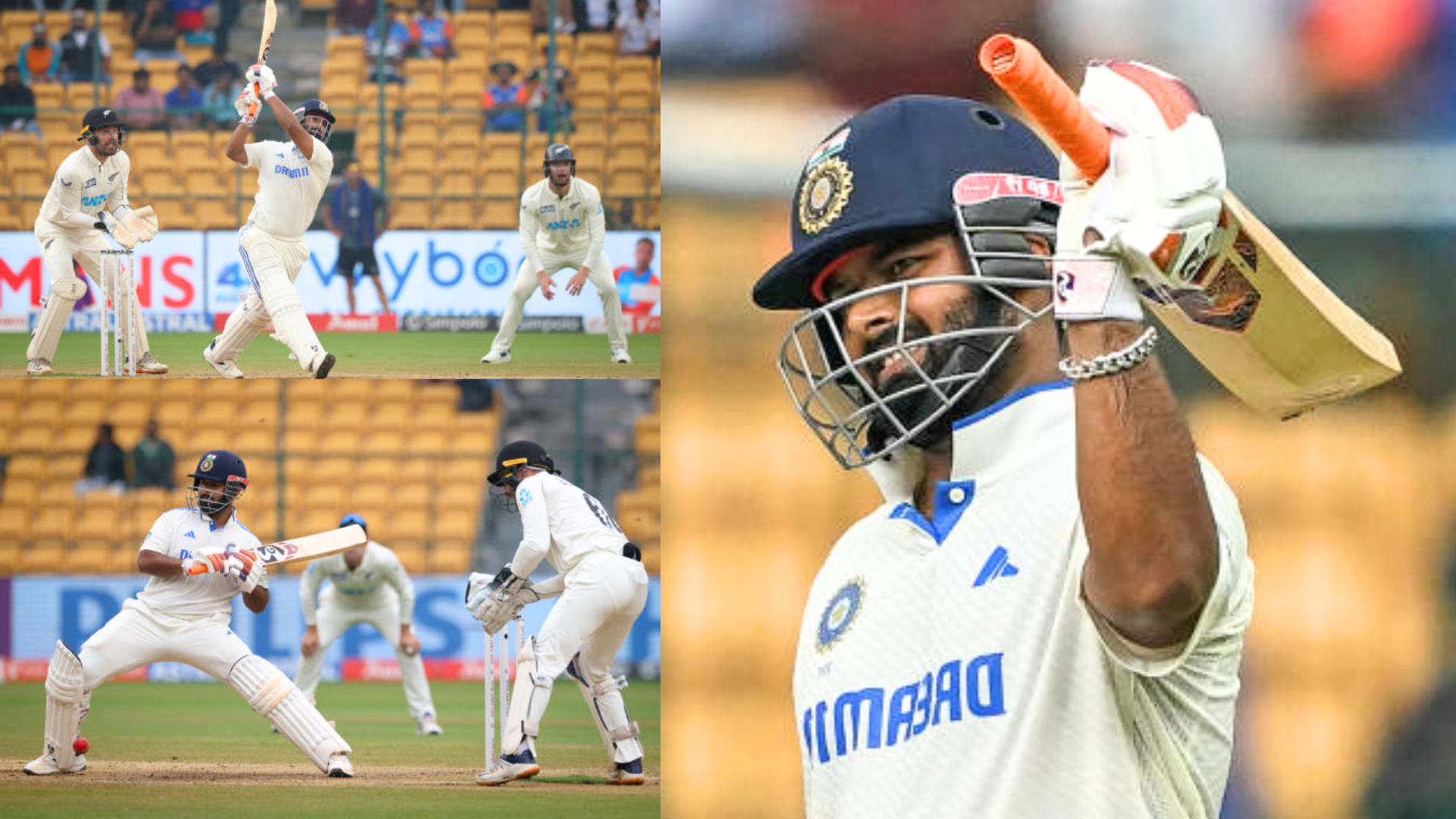 Rishabh Pant ने चोट लगने के बाद भी उड़ाई न्यूजीलैंड की धज्जियां, फिफ्टी ठोक एक साथ बना डालें ये 5 बड...
