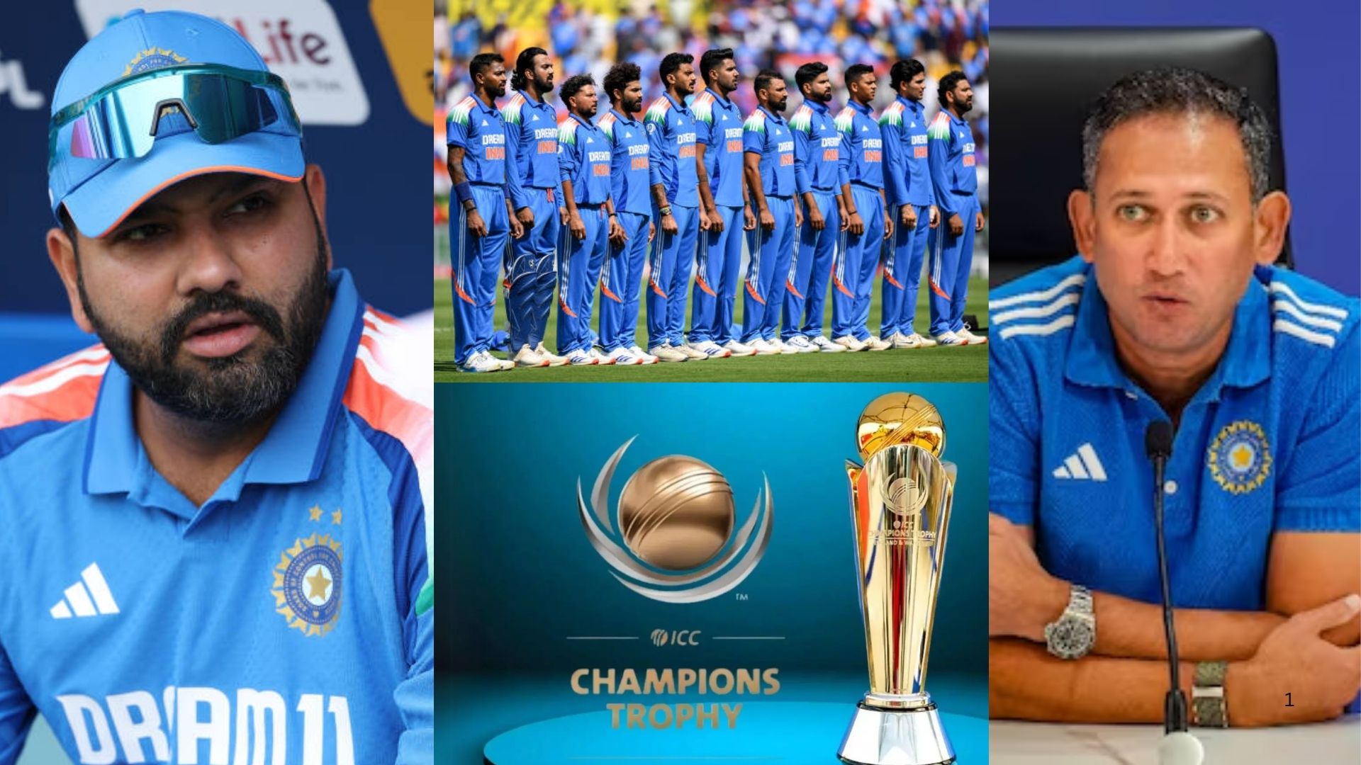 Champions Trophy 2025 के लिए भारत की नई 15 सदस्यीय टीम घोषित, अब ये 15 खिलाड़ी जाएंगे UAE, 2 नए प्ले...