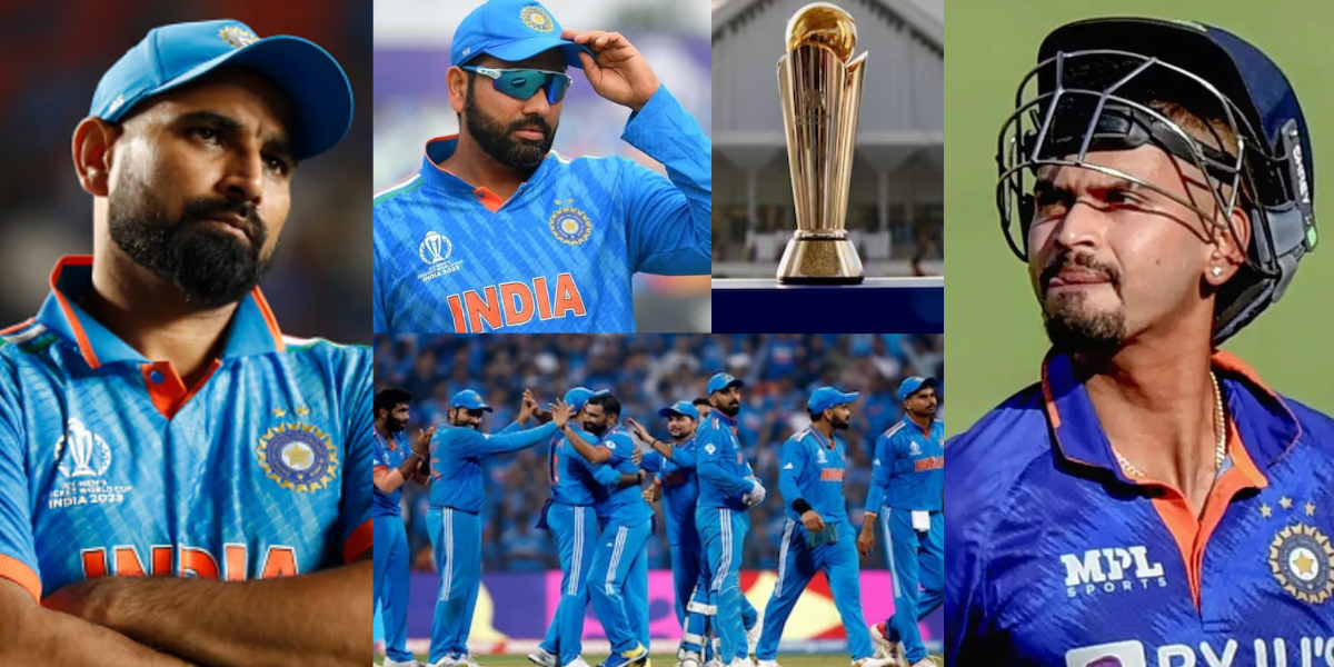 15-member Probable Team India squad for Champions Trophy 2025 Rohit Sharma captain Shami-Iyer out