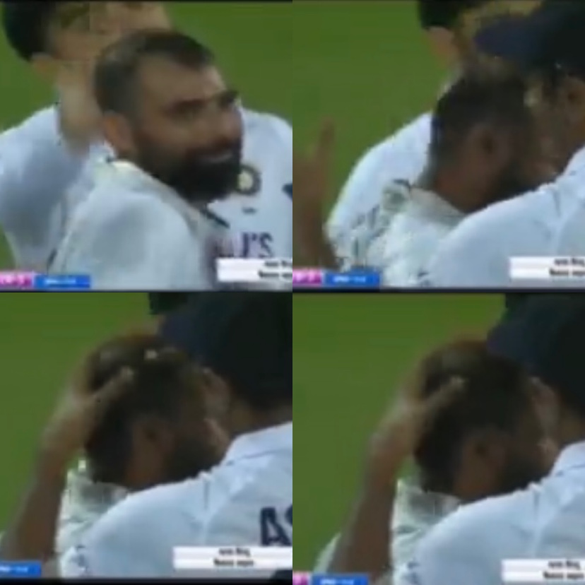 VIDEO: Rohit Sharma ने पंत के कहने पर लिया DRS, फैसला आने के बाद अश्विन बजाने लगे शमी के सिर पर तबला