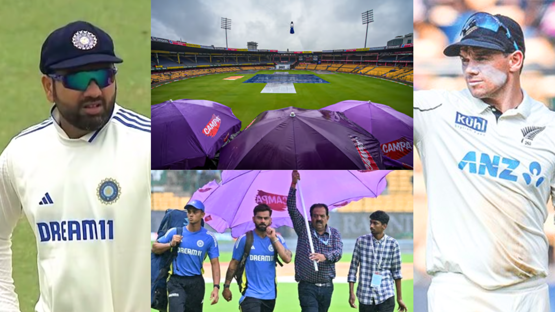 IND vs NZ : दूसरे टेस्ट में बारिश फिर बनेगी विलेन, यहां जाने पांचों दिन कैसा रहेगा पिच और मौसम का मि...