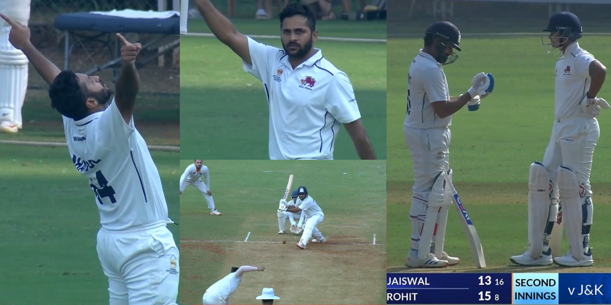 4,4,4,4,4,4 Shardul Thakur again saved shame of Mumbai after flopped Rohit-Yashaswi-Iyer he hit stor...