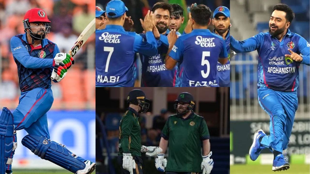 AFG vs IRE: बल्ले से करामात, फिर गेंद से उगली आग, राशिद खान ने अकेले ही लगा दी आयरलैंड की लंका, 10 र...
