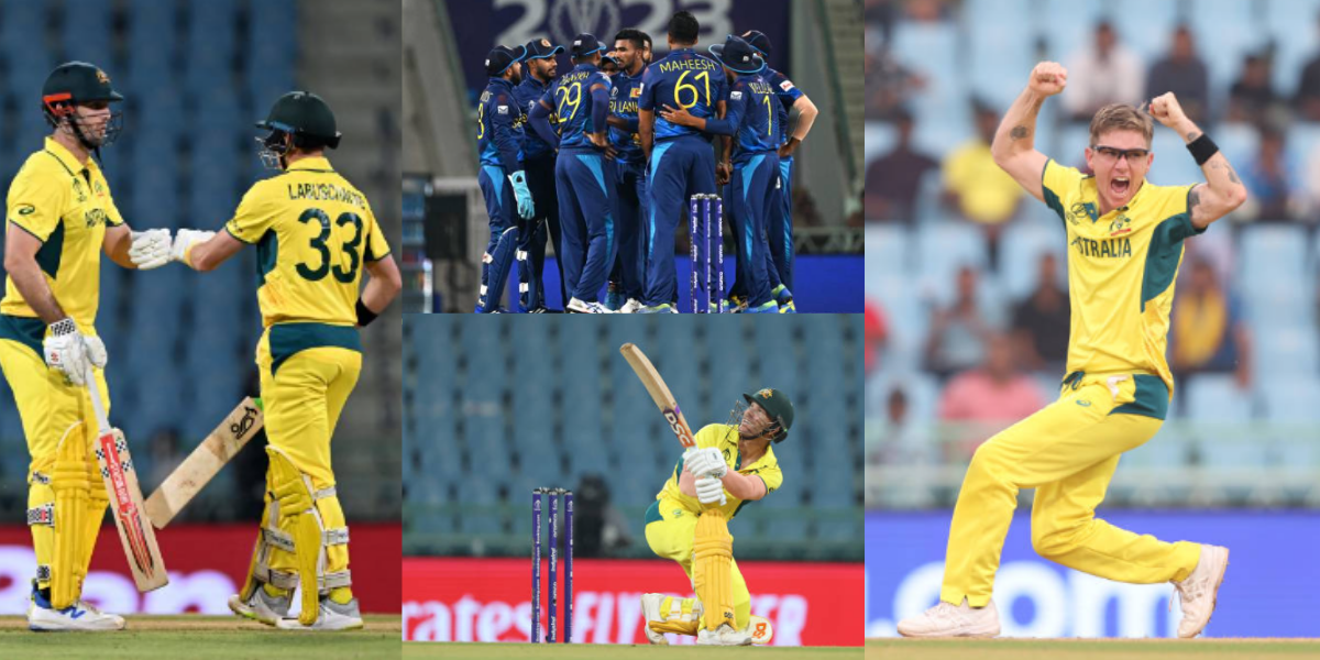 AUS vs SL Highlights: 50 बार गेंद को भेजा बाउंड्री पार, वनडे वर्ल्ड कप में में दिखा टी20 का रोमांच,...