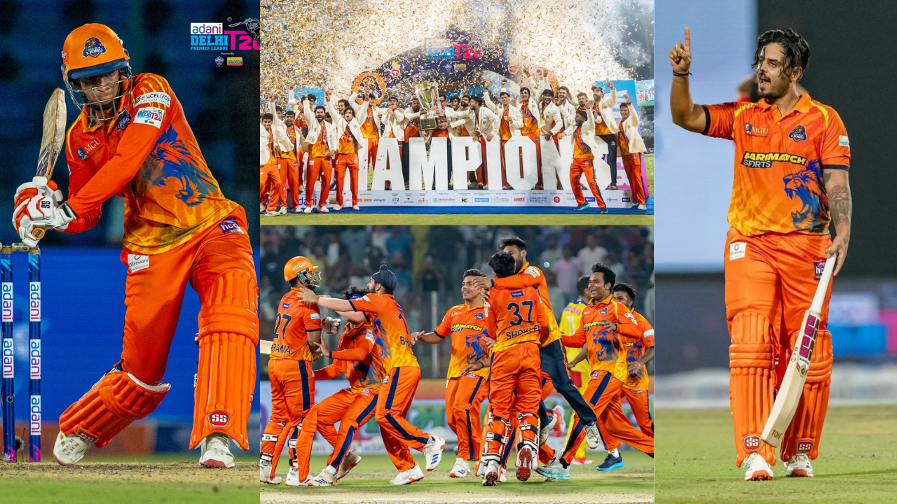 DPL 2025 में नीतीश राणा ने रचा इतिहास, MI के इस खिलाड़ी के साथ मिलकर दिल्ली लायंस को बनाया चैंपियन, ट्रॉफी लेकर पहुंचे घर