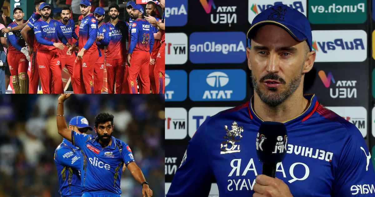 "बुमराह को मुझे दे दो फिर....", मुंबई से मिली शर्मनाक हार के बाद तिलमिलाए Faf Du Plessis, गेंदबाजों...
