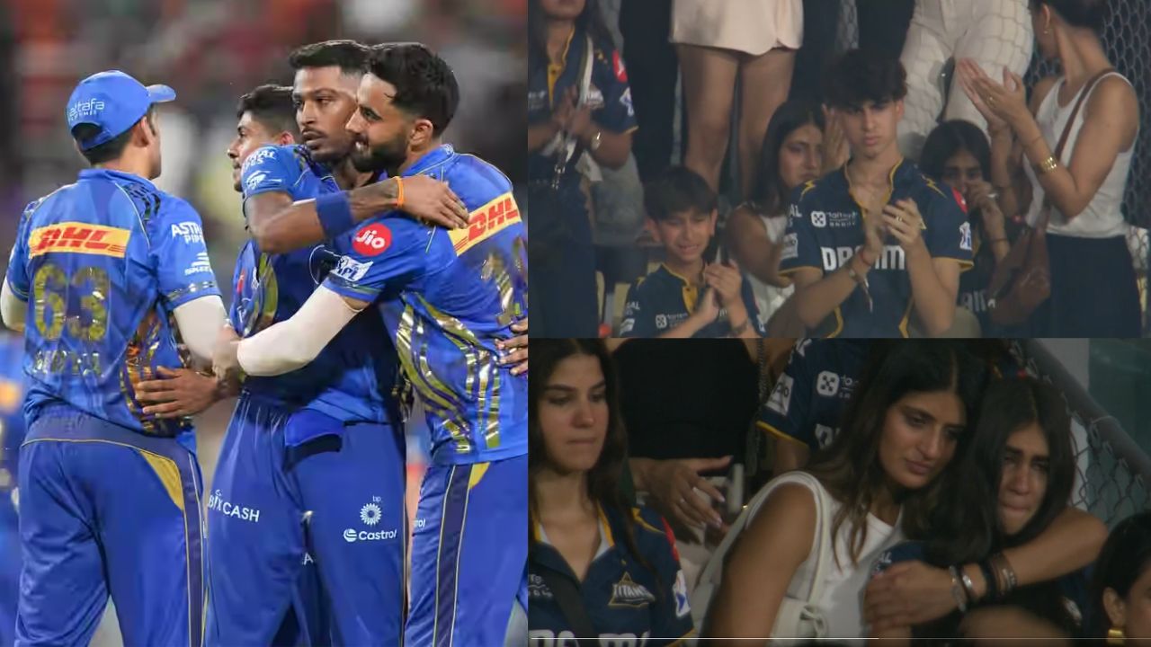 Ashish Nehra S Children Cried Bitterly After The Defeat Even Shubman Gill Sister Could Not Stop Her Tears VIDEO Goes Viral