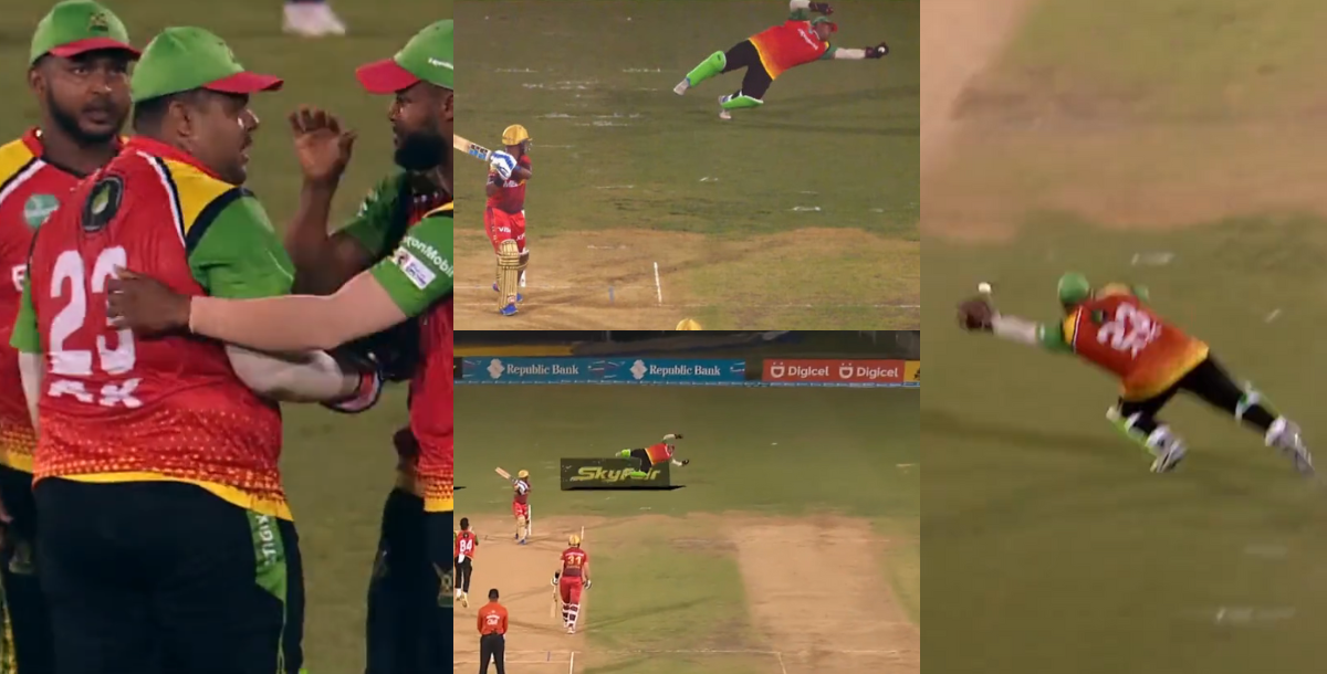 Azam caught a surprising catch in the air in cpl 2023 video viral