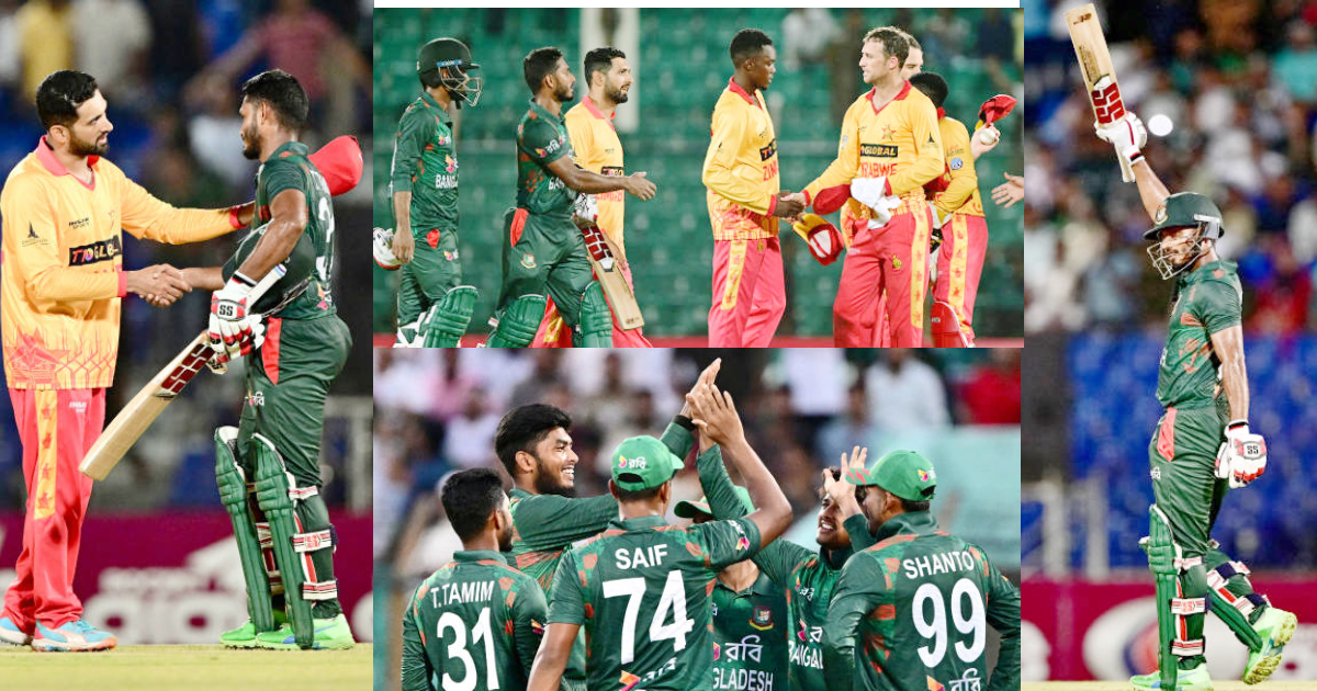 BAN vs ZIM: बांग्लादेश ने पहले टी20 में जिम्बाब्वे को चटाई धूल, 8 विकेट से करारी शिकस्त देकर सीरीज प...