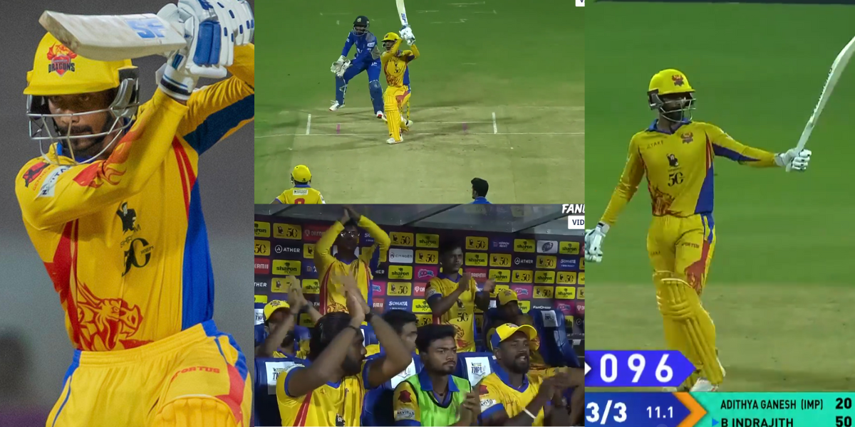 Baba Indrajith smashed 52 runs in 11 balls in TNPL 2023
