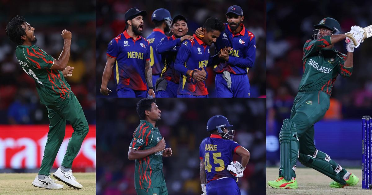 Bangladesh beat nepal by 21 runs in ban-vs-nep match at t20 world cup 2024
