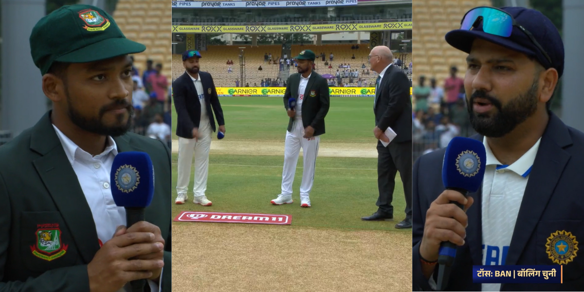 Bangladesh won the toss and decide to bowling first against india in ind vs ban 1st chennai test kno...