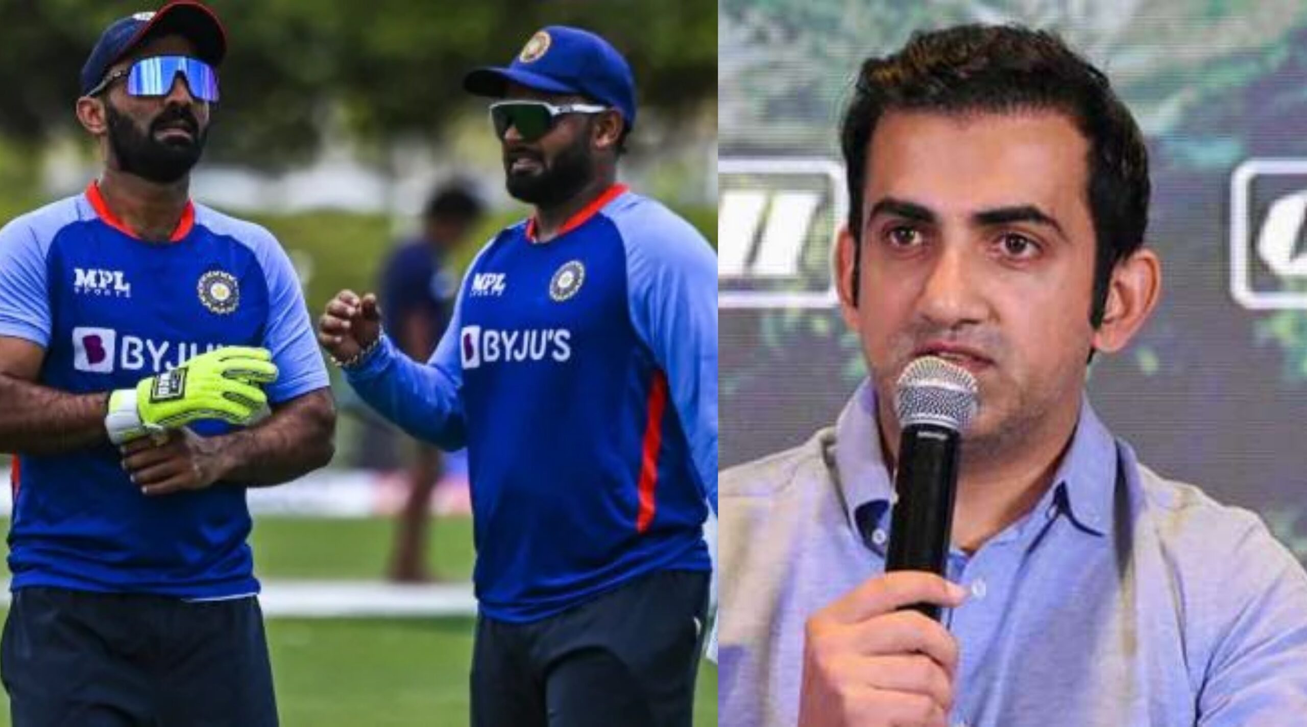 Gautam Gambhir on dinesh karthik-rishabh pant