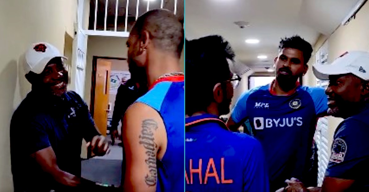 Brian Lara in Team India Dressing Room