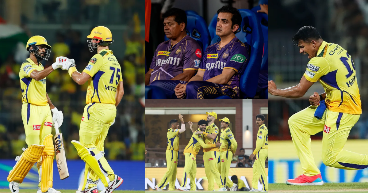 CSK vs KKR Highlights: 25 चौके-8 छक्के, जडेजा की फिरकी और ऋतुराज के बल्ले के आगे बेबस KKR, CSK से मि...