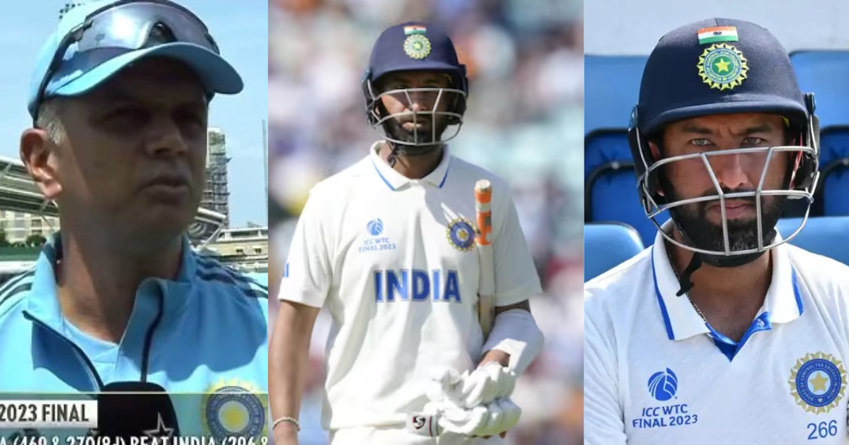 Cheteshwar Pujara Career Come to an end after WTC final rahul dravid indicate