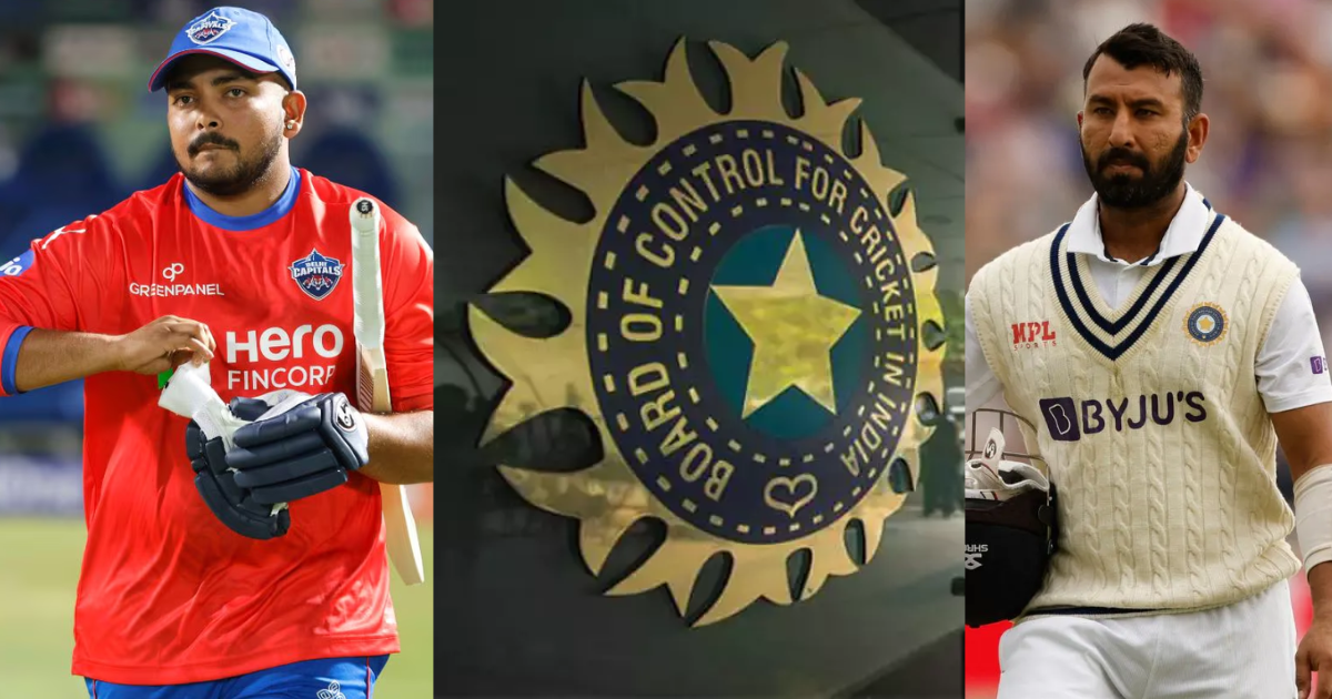 Due to not getting a place in Team India these 3 players including Cheteshwar Pujara and Prithvi Sha...