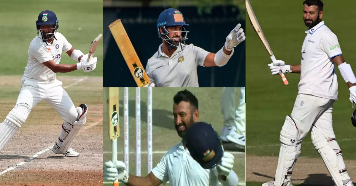 6,6,6,4,4,4... Cheteshwar Pujara ने रणजी में खेला बैजबॉल, सिर्फ इतनी गेंदों में शतक कूटकर मचाई सनसनी...
