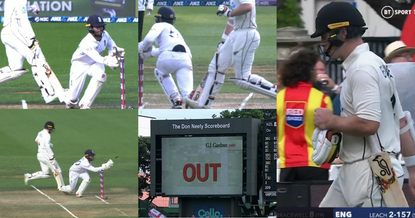 Michael Bracewell run out video