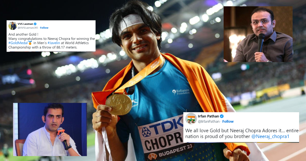 "फेंको तो ऐसा फेंको कि...", सहवाग से लेकर गंभीर तक, Neeraj Chopra के गोल्ड जीतने पर झूम उठा क्रिकेट...