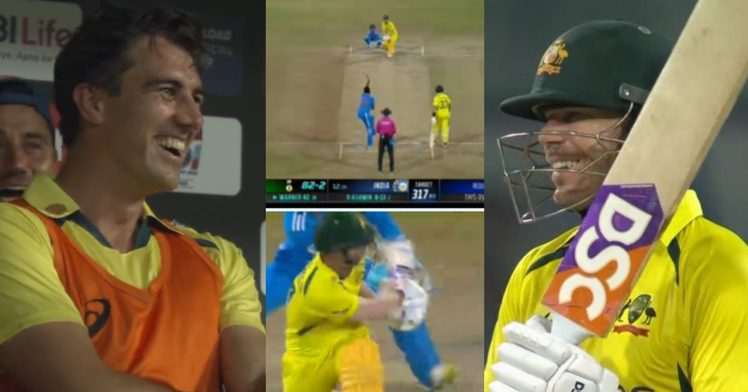 VIDEO: David Warner ने अश्विन के खिलाफ लेफ्टी से राइटी बनकर जड़ा चौका, पैट कमिंस का हंस-हंसकर हुआ बुर...