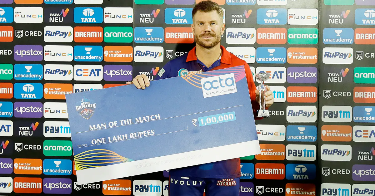 David Warner MOM vs SRH-IPL 2022