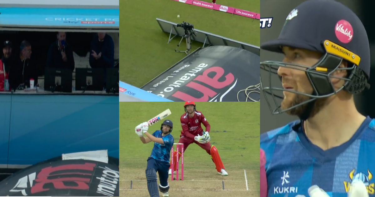 Dawid Malan ने जड़ा तूफानी छक्का, गेंद लगने के डर से कुर्सी छोड़ भागे कॉमेंटेटर, VIDEO हुआ वायरल