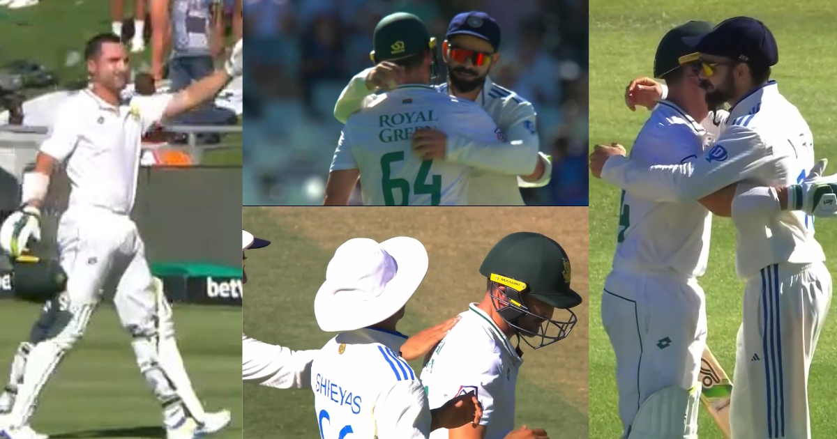 VIDEO: करियर के आखिरी मैच में OUT होते ही भावुक हुए Dean Elgar, तो विराट ने लगाया गले, रोहित ने थपथप...