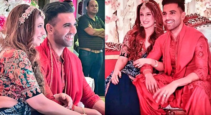 Deepak Chahar and His Wife