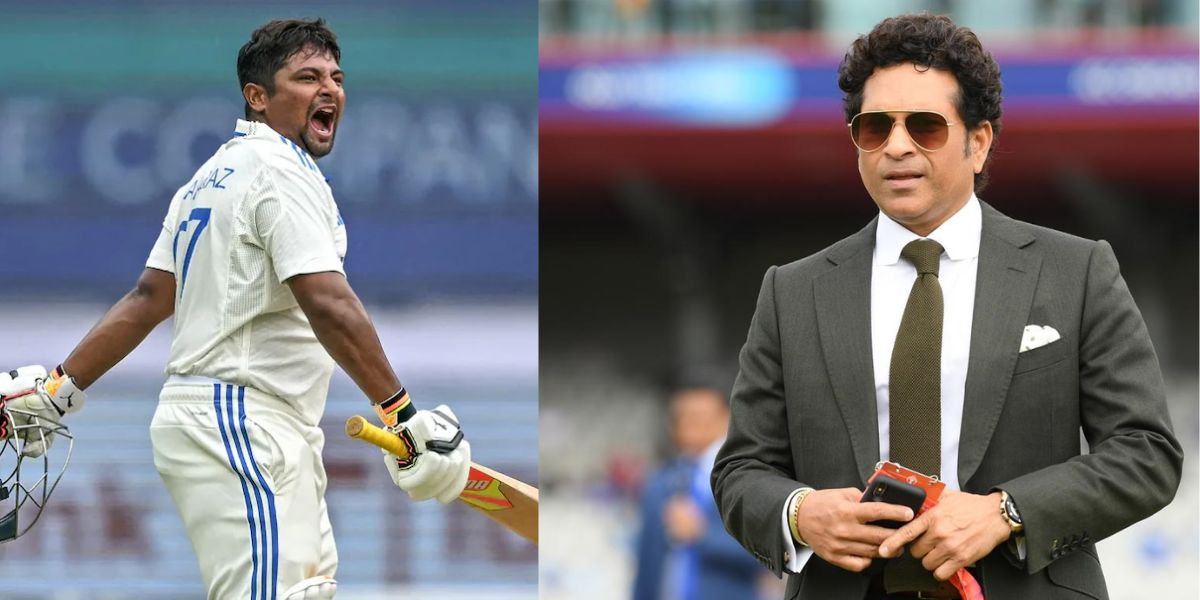 sarfaraz equals sachin record
