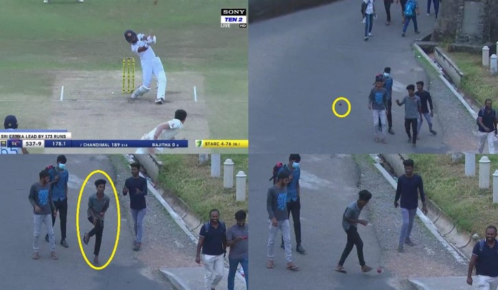 Dinesh Chandimal Six to Mitchell Starc
