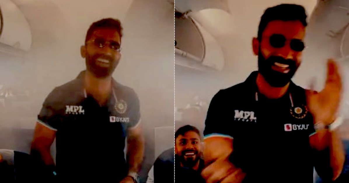 Dinesh Karthik Funny Video in Flight