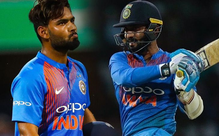 Dinesh Karthik - Rishabh Pant Team India