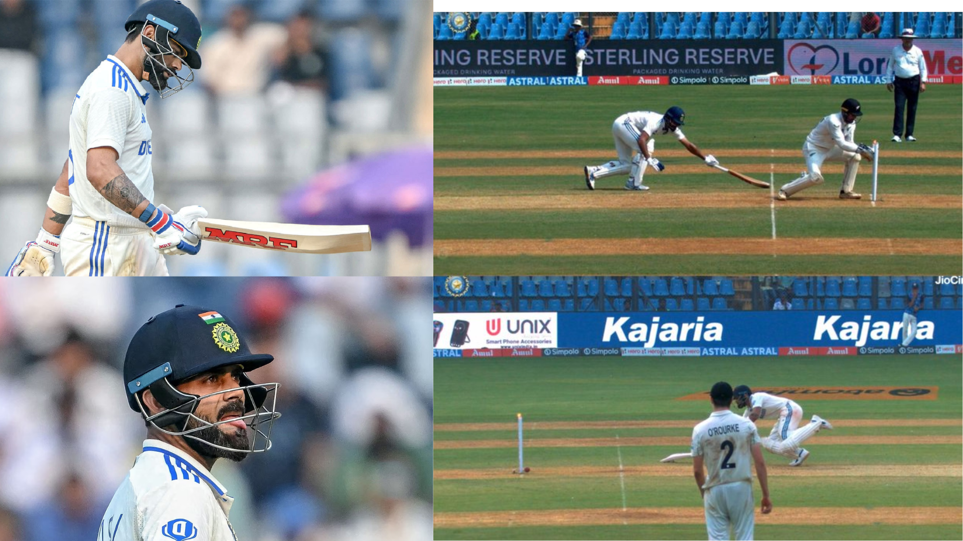 Virat Kohli का बल्ला लेकर उतरे इस खिलाड़ी ने की कोहली वाली बेवकूफी, वानखेड़े टेस्ट में दोहराई ये गलती