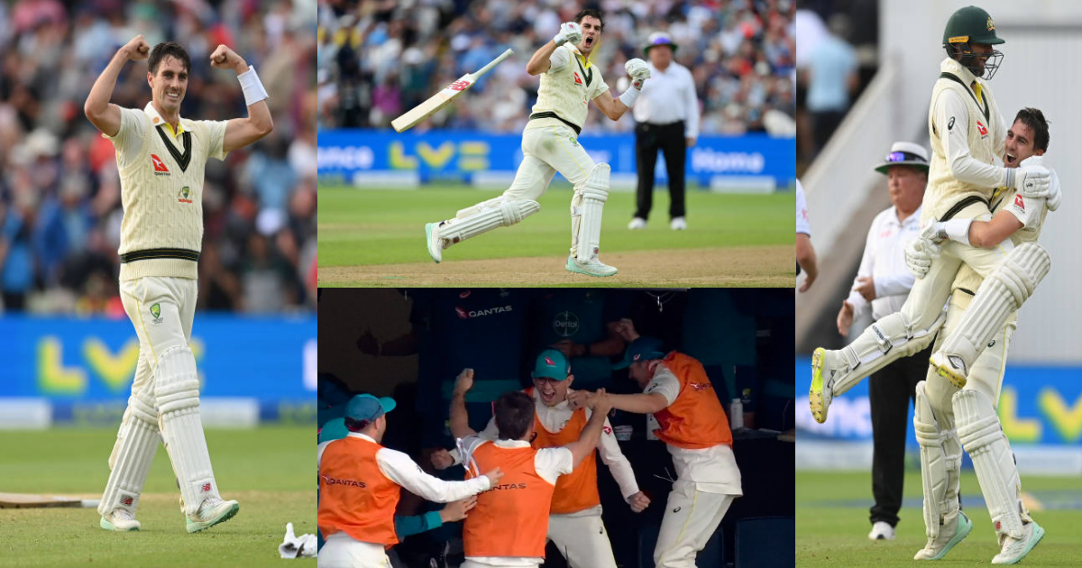 ENG vs AUS: बल्ला Pat Cummins ने हवा में बरसाए मुक्के, गोद में लियोन को उठाया, ऑस्ट्रेलिया की जीत का...