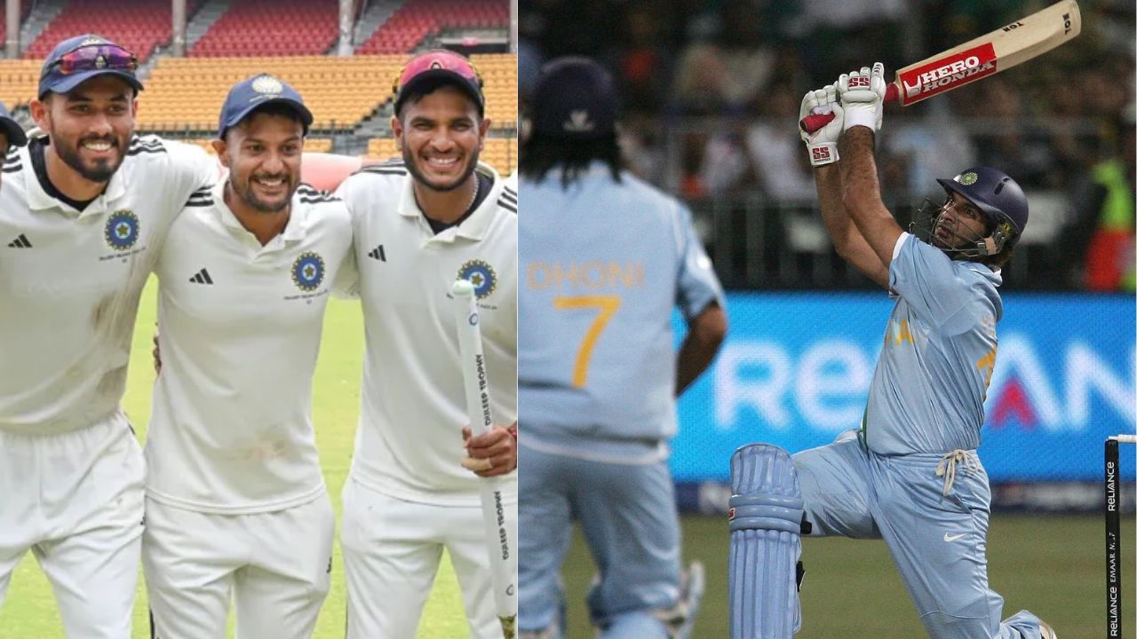 Mayank with Yuvi