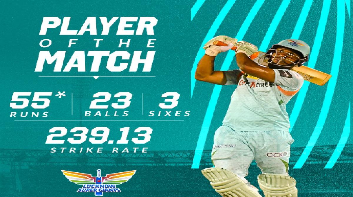 Evin Lewis Man of The Match Today vs CSK in IPL 2022