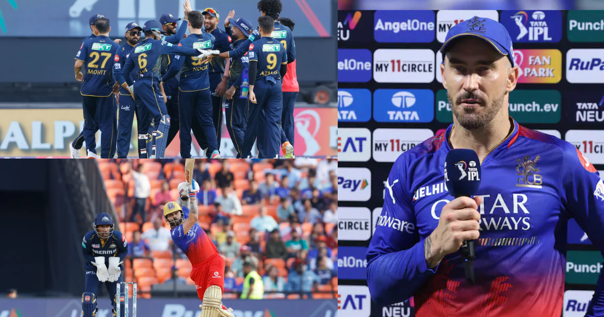 Faf du Plessis praised his players after defeating GT by 9 wickets in GT vs RCB Match