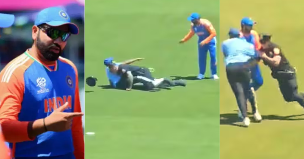 Fan who came to meet Rohit Sharma in live match of ind vs ban beaten by USA police video goes viral