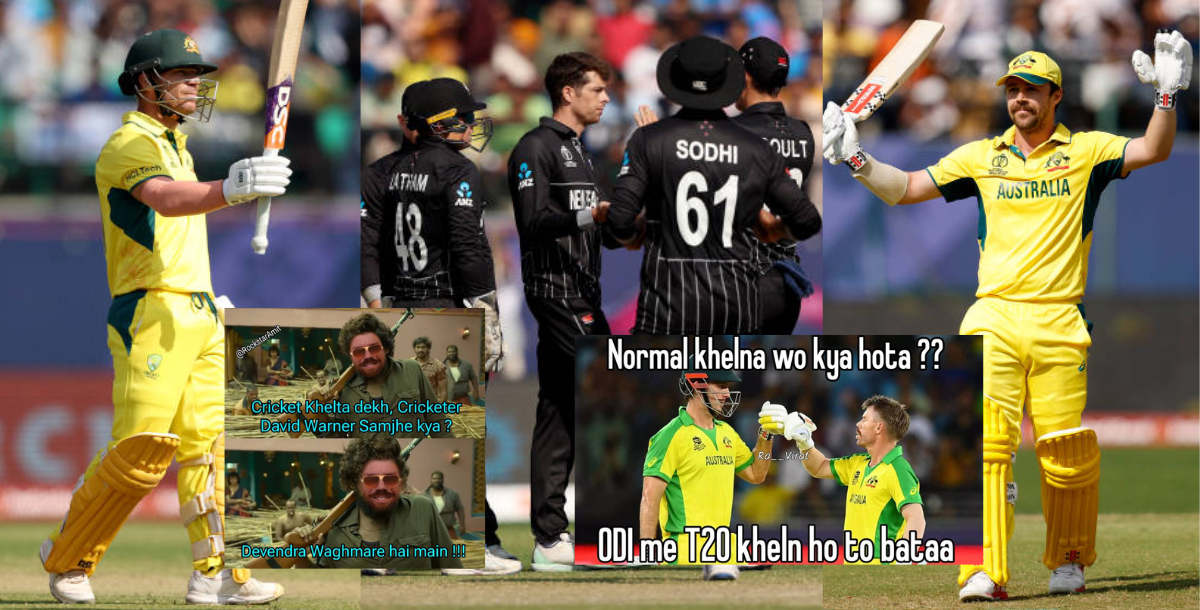 Fans praised David Warner and Travis Head for their stormy batting against New Zealand in aus vs nz
