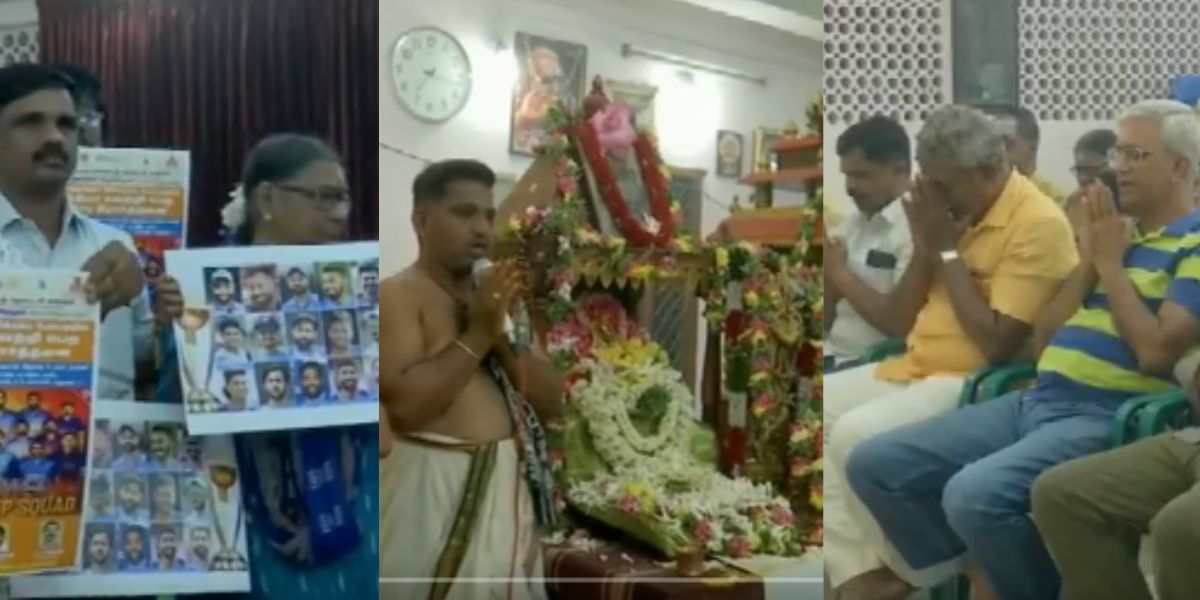 VIDEO: सेमीफाइनल में टीम इंडिया की जीत के लिए मंदिर में रखी गई पूजा, हजारों लोगों के साथ पंडित ने वि...